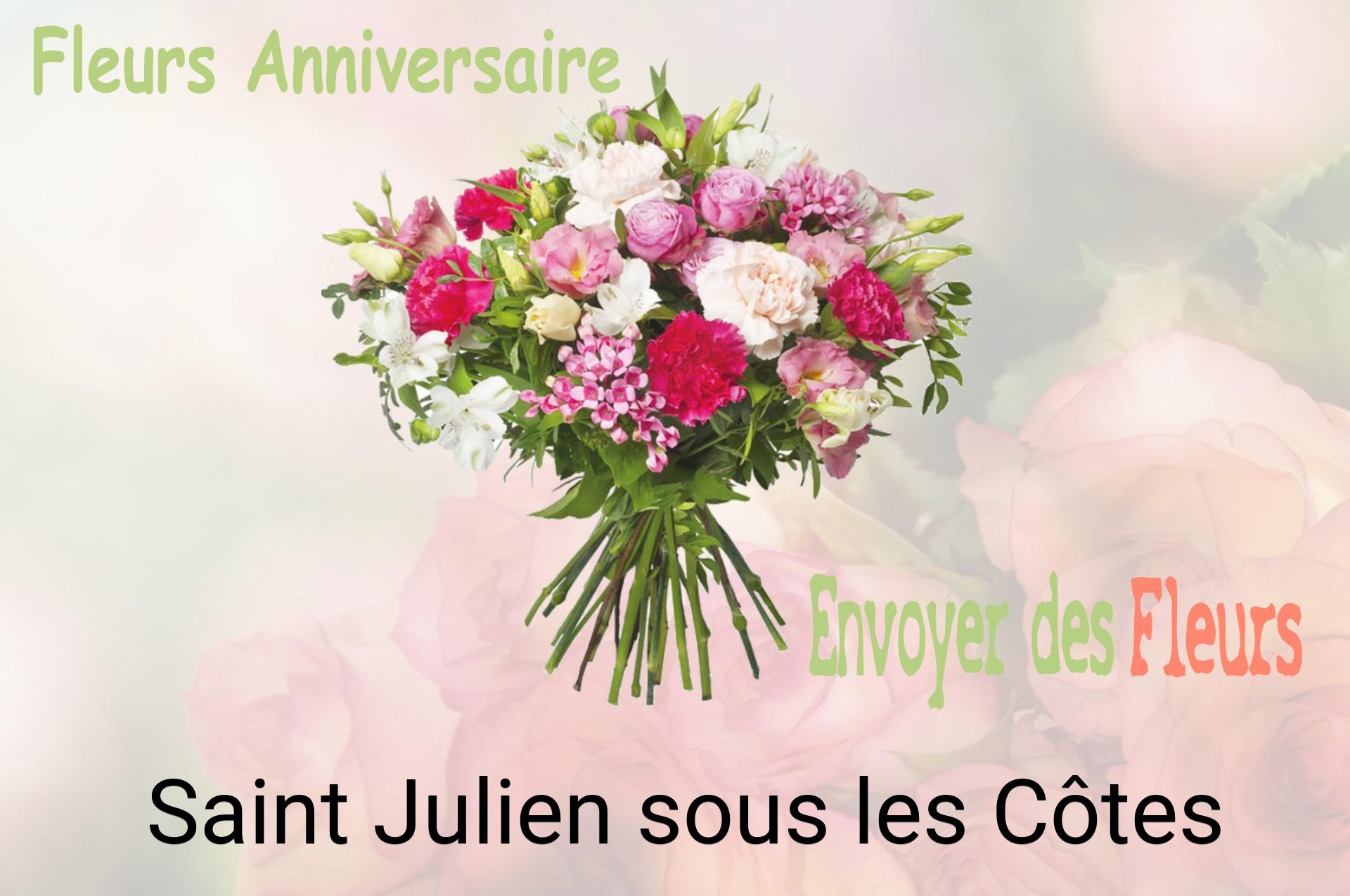 Bouquet de fleurs d’anniversaire livré à Saint-Julien-sous-les-Côtes