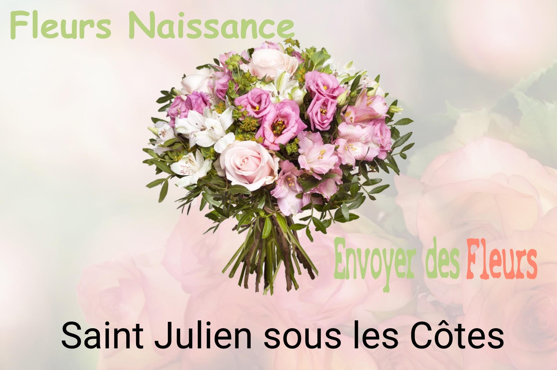 Bouquet de fleurs de naissance livré à Saint-Julien-sous-les-Côtes